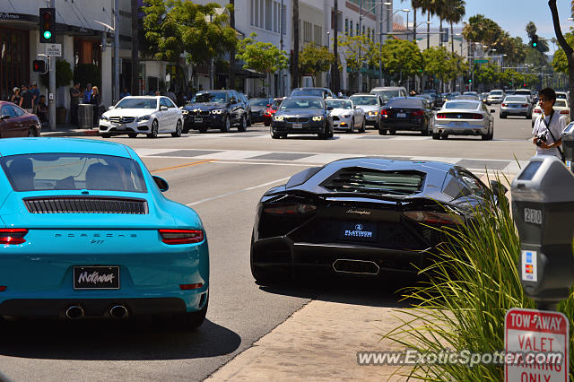 Lamborghini Aventador spotted in Beverly Hills, California