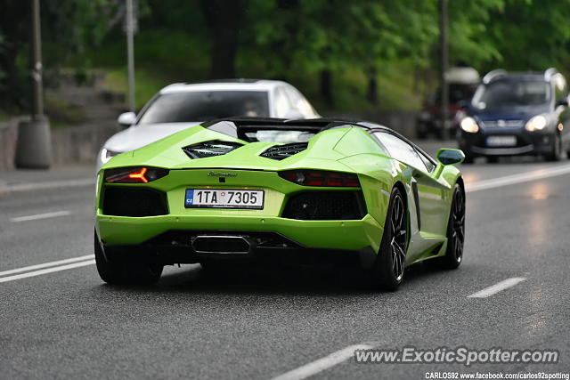 Lamborghini Aventador spotted in Warsaw, Poland