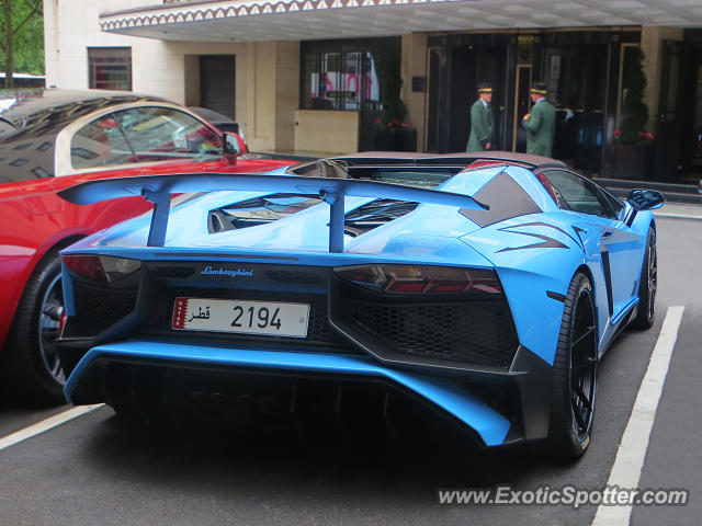 Lamborghini Aventador spotted in London, United Kingdom