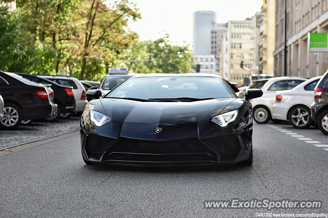 Lamborghini Aventador spotted in Warsaw, Poland