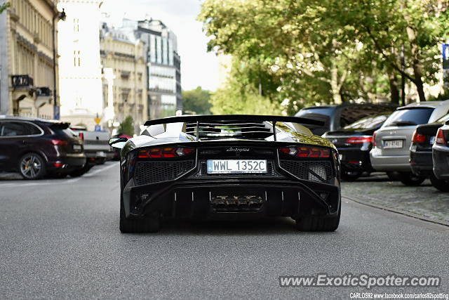 Lamborghini Aventador spotted in Warsaw, Poland