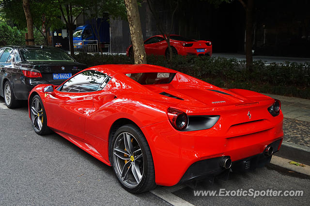 Ferrari 488 GTB spotted in Shanghai, China