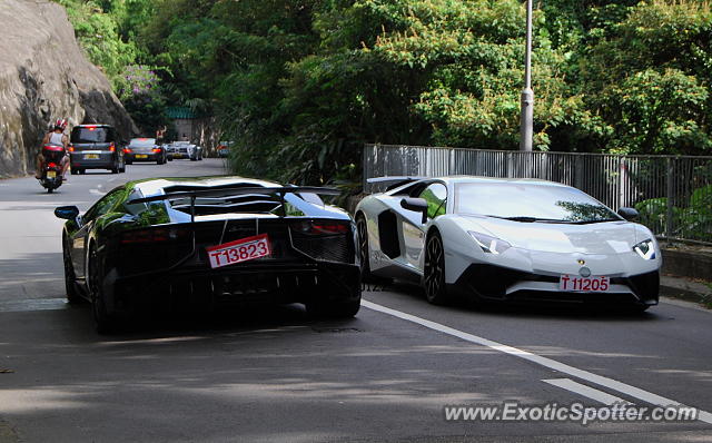 Lamborghini Aventador spotted in Hong Kong, China