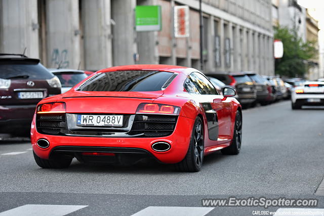 Audi R8 spotted in Warsaw, Poland