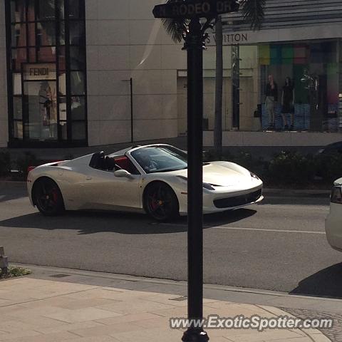 Ferrari 458 Italia spotted in Beverly Hills, California