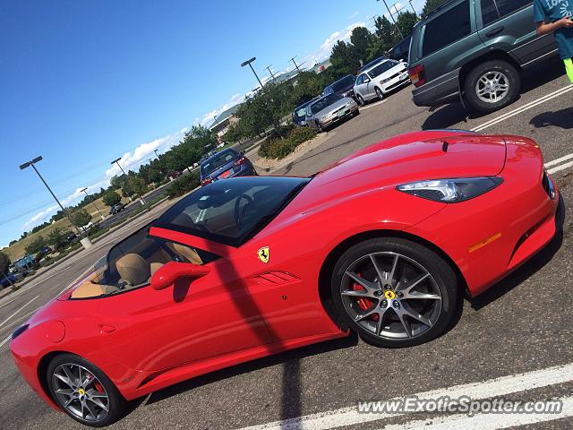 Ferrari California spotted in Castle pines, Colorado