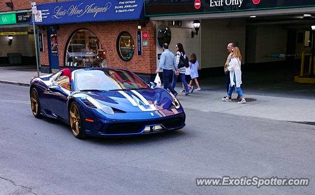 Ferrari 458 Italia spotted in Toronto, Ontario, Canada