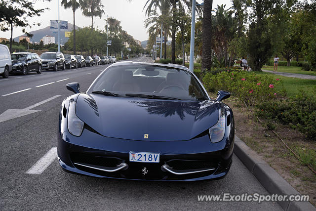 Ferrari 458 Italia spotted in San Pedro, Spain