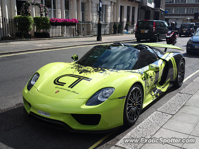 Porsche 918 Spyder spotted in London, United Kingdom