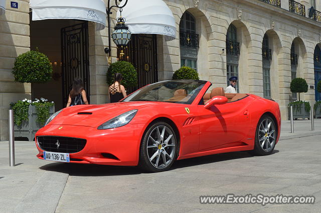 Ferrari California spotted in Paris, France