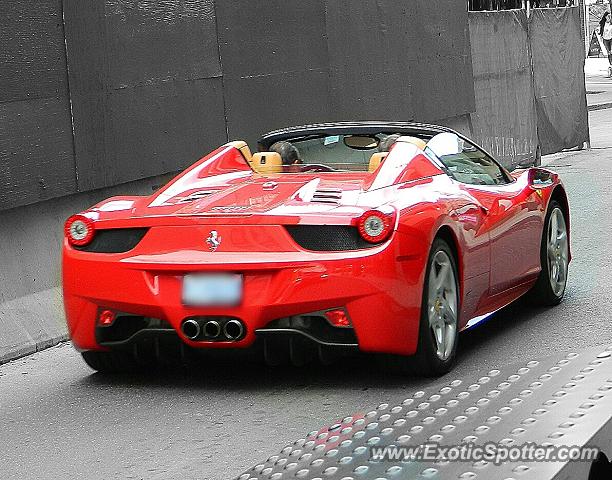 Ferrari 458 Italia spotted in Toronto, Canada