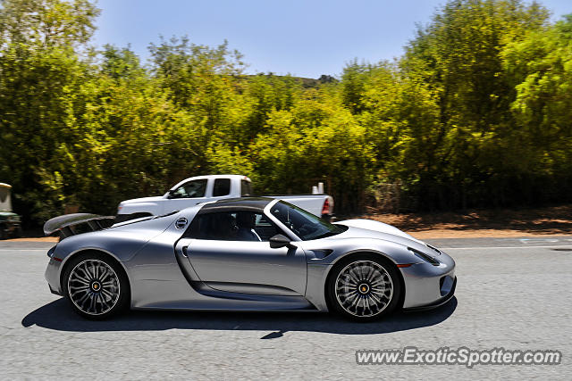 Porsche 918 Spyder spotted in Carmel Valley, California