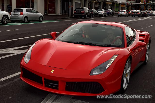 Ferrari 488 GTB spotted in Auckland, New Zealand