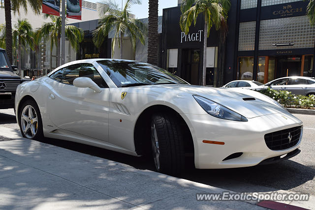 Ferrari California spotted in Beverly Hills, California