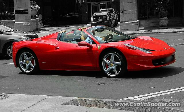 Ferrari 458 Italia spotted in Toronto, Canada