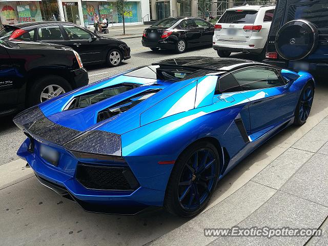 Lamborghini Aventador spotted in Toronto, Canada