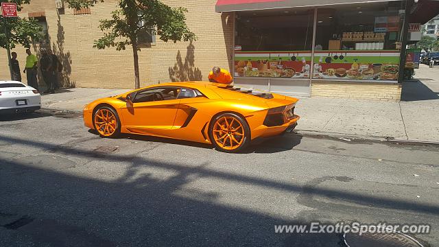 Lamborghini Aventador spotted in New York, New York