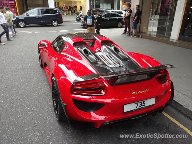 Porsche 918 Spyder spotted in London, United Kingdom