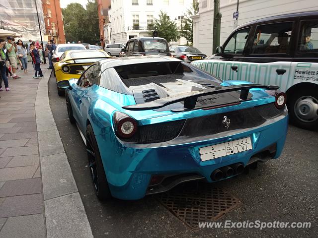 Ferrari 458 Italia spotted in London, United Kingdom