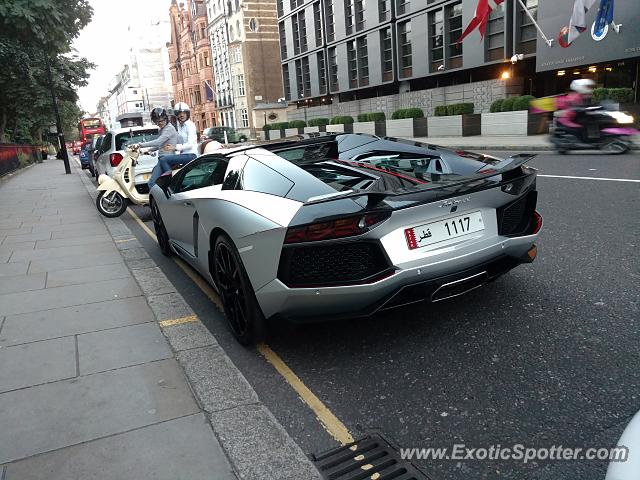 Lamborghini Aventador spotted in London, United Kingdom