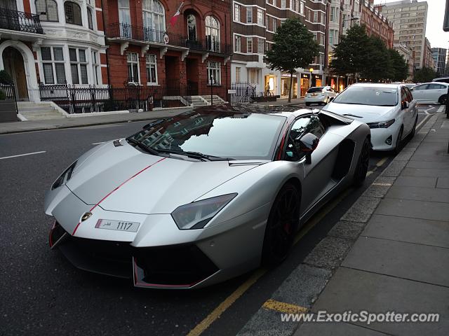 Lamborghini Aventador spotted in London, United Kingdom