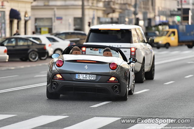 Ferrari California spotted in Warsaw, Poland