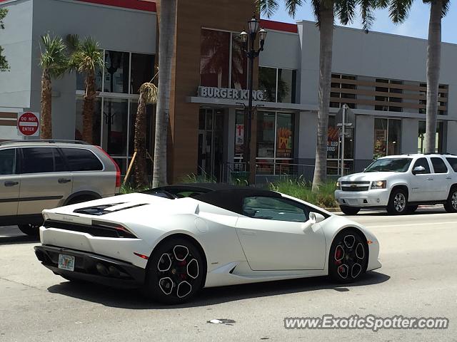 Lamborghini Huracan spotted in Miami Beach, Florida