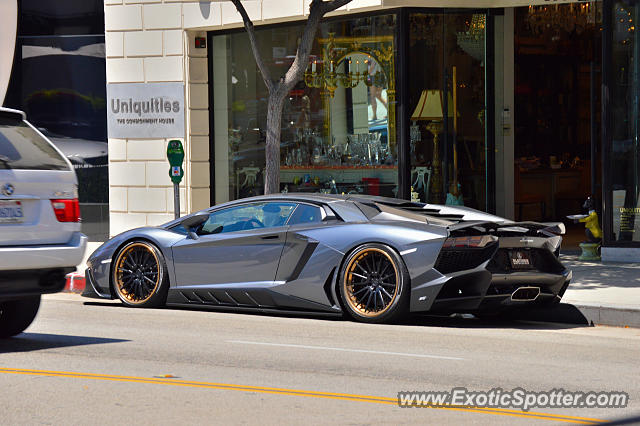 Lamborghini Aventador spotted in Beverly Hills, California