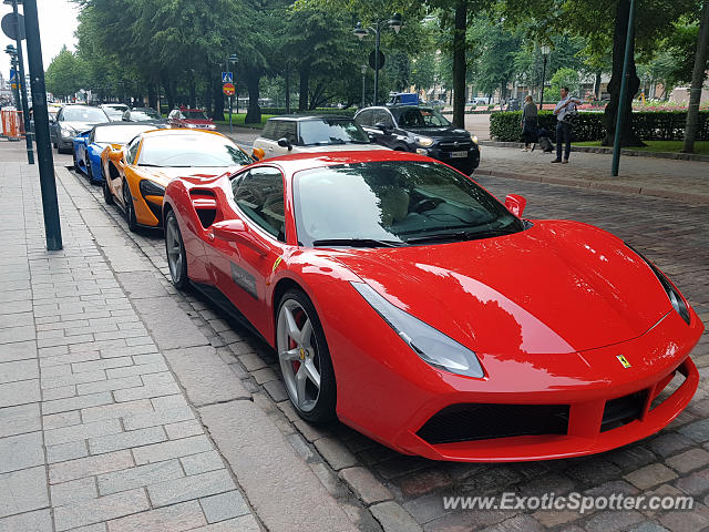 Ferrari 488 GTB spotted in Helsinki, Finland