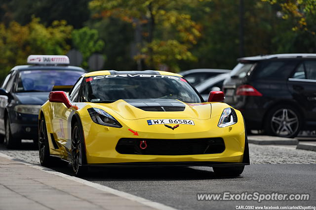 Chevrolet Corvette Z06 spotted in Warsaw, Poland