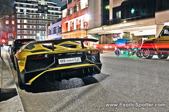 Lamborghini Aventador spotted in London, United Kingdom