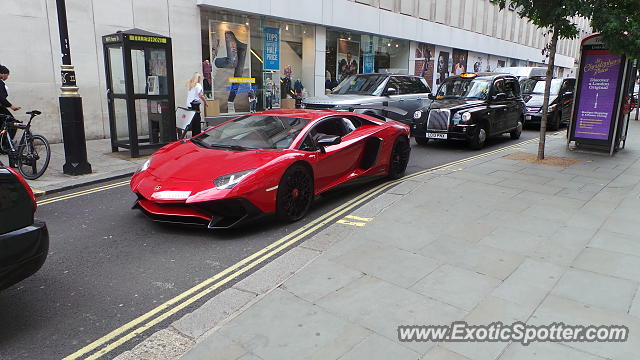 Lamborghini Aventador spotted in London, United Kingdom