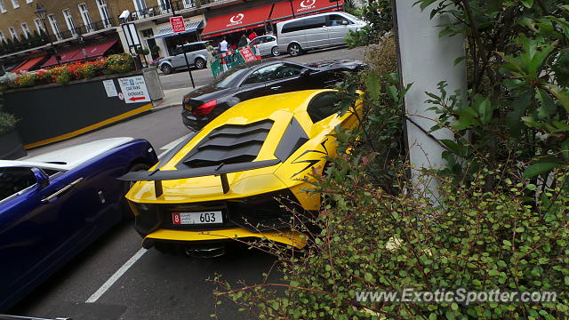 Lamborghini Aventador spotted in London, United Kingdom