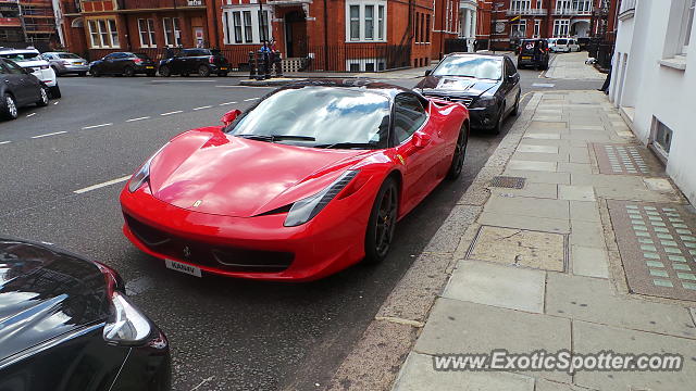 Ferrari 458 Italia spotted in London, United Kingdom