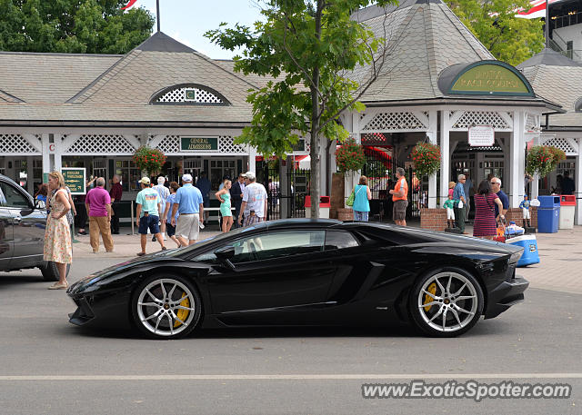 Lamborghini Aventador spotted in Saratoga Springs, New York