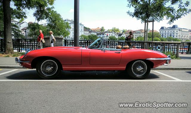 Jaguar E-Type spotted in Zürich, Switzerland