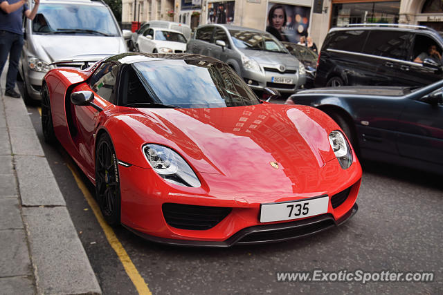 Porsche 918 Spyder spotted in London, United Kingdom