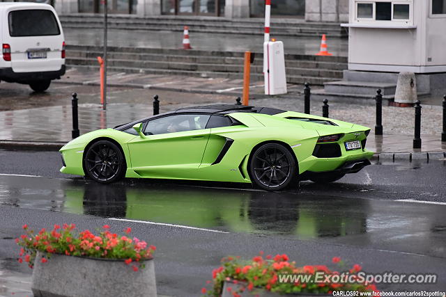 Lamborghini Aventador spotted in Warsaw, Poland