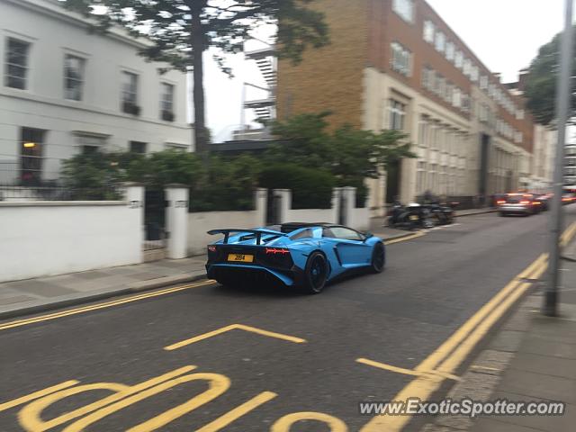 Lamborghini Aventador spotted in London, United Kingdom