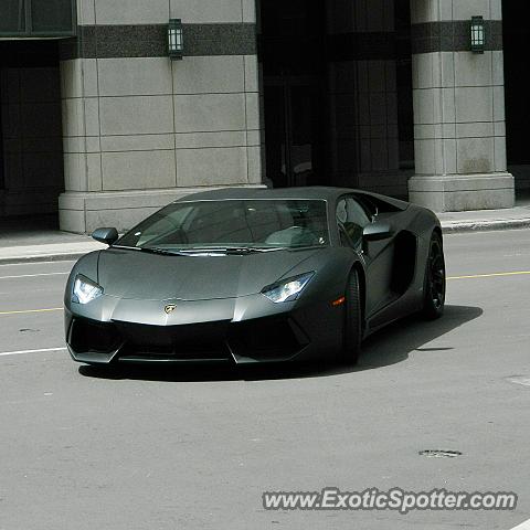 Lamborghini Aventador spotted in Toronto, Canada