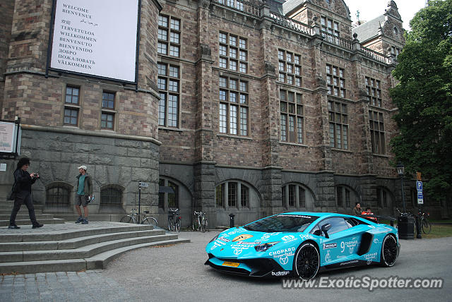 Lamborghini Aventador spotted in Stockholm, Sweden