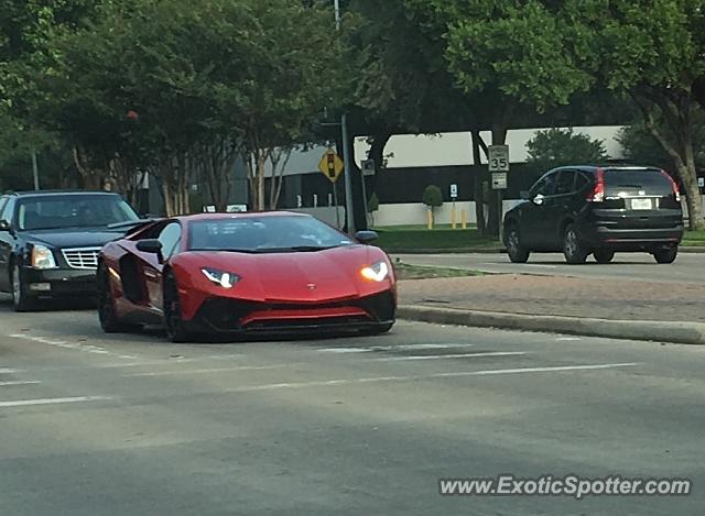 Lamborghini Aventador spotted in Houston, Texas