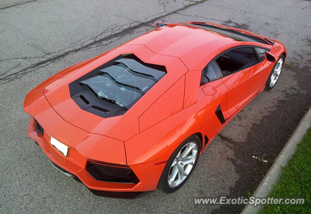 Lamborghini Aventador spotted in London, Ontario, Canada