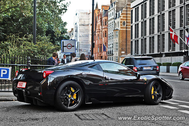 Ferrari 458 Italia spotted in London, United Kingdom