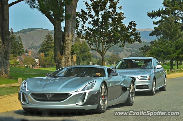 Rimac Concept One spotted in Carmel Valley, California