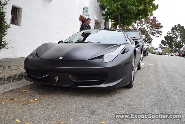 Ferrari 458 Italia spotted in Carmel, California