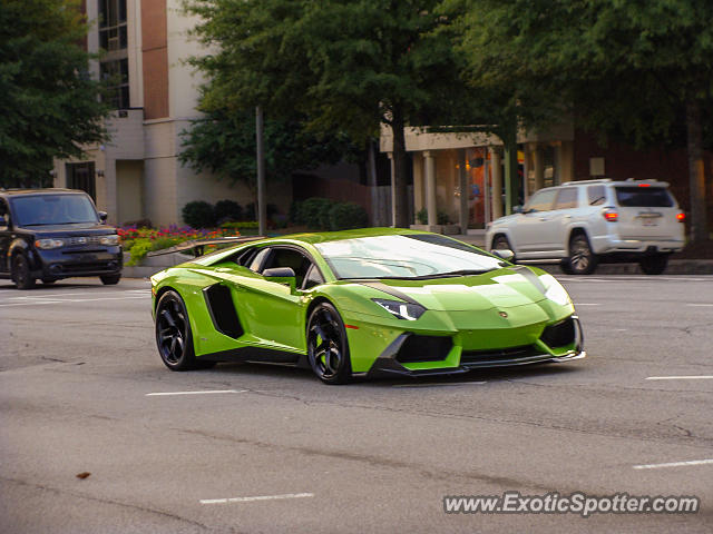 Lamborghini Aventador spotted in Atlanta, Georgia