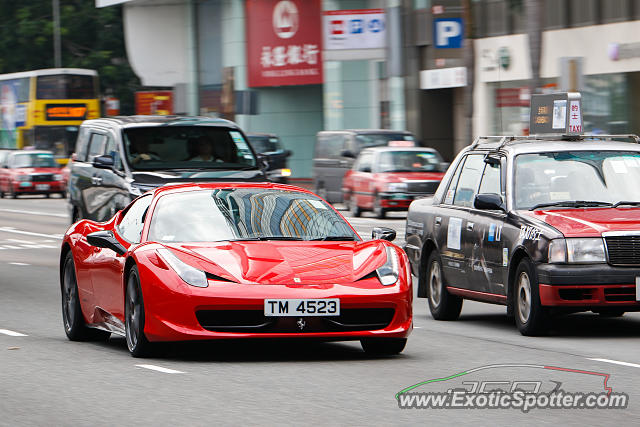 Ferrari 458 Italia spotted in Hong Kong, China