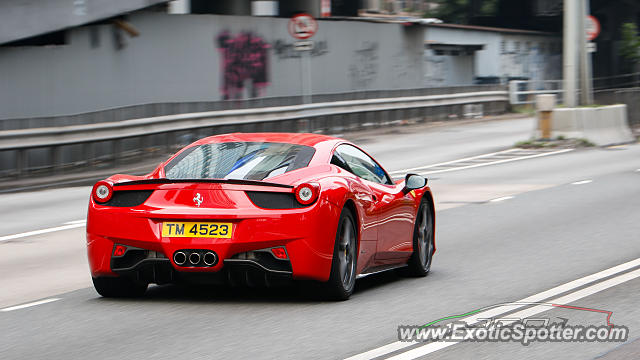 Ferrari 458 Italia spotted in Hong Kong, China