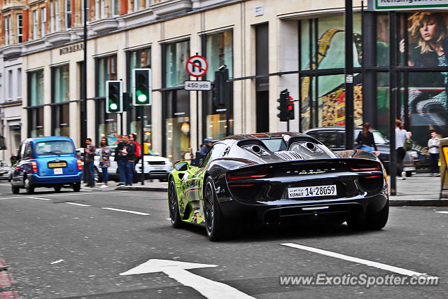 Porsche 918 Spyder spotted in London, United Kingdom